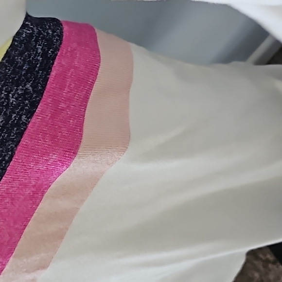 Maurices Off-White Knit Long Sleeve Multicolored Stripe Shirt NWT - Picture 9 of 15